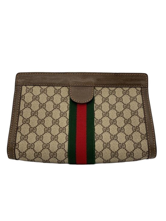 Gucci Handbags - Gucci Over Interior Shows Signs Of Leather Clutch Bag Brown